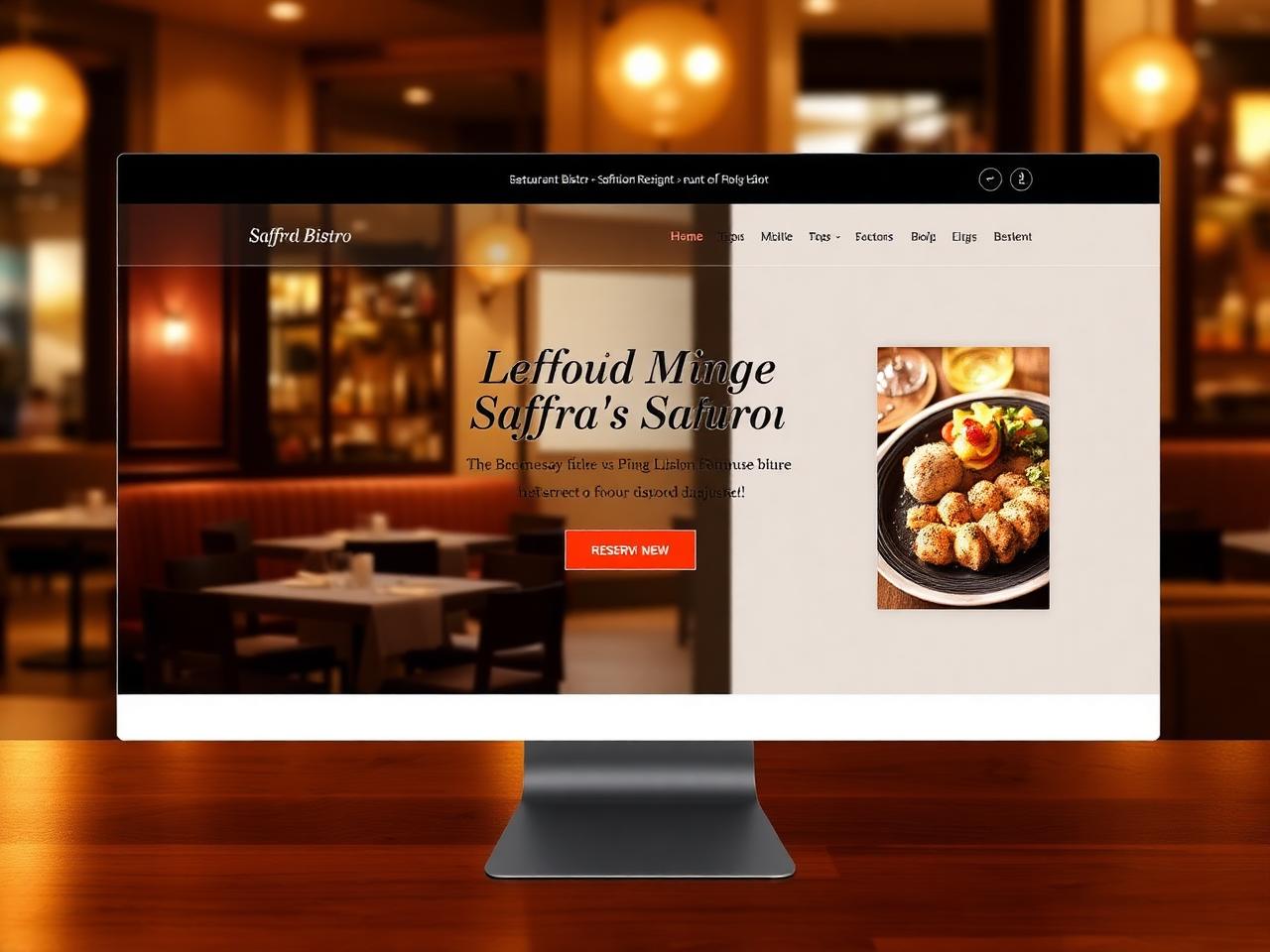 Saffron Bistro — Restaurant project preview